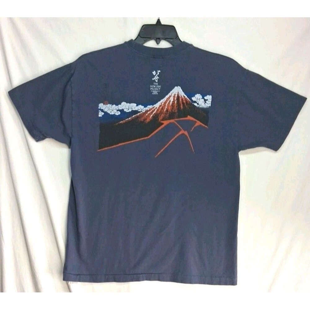 Kume JP Tokyo Hokusai Project Japanese T-Shirt Mens Large Graphic Single Stitch